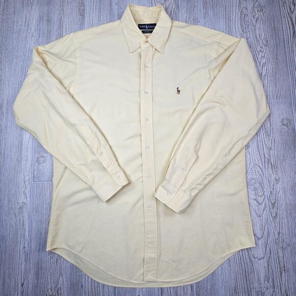 Ralph Lauren Shirt Mens 15.5 35 Oxford Yarmouth Button Down Classic Pony Dress - Picture 1 of 6